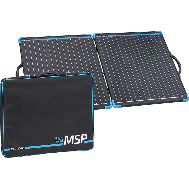 ECTIVE 100W Klappbares Solarmodul Monokristallin mit Tragegriff MSP SunBoard 100 Camping und Outdoor