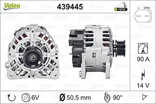 VALEO 439445 Generator Ladestrom des Generators: 90 Amp Rippen: 6 rippen Riemenscheibe Ø: 50,5 mm Sp