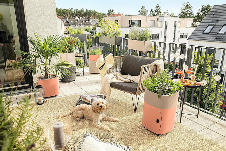 LECHUZA PILA Color Planter korallrot 15908 35x35x33 cm Korallrot, 35x35x33 cm Korallrot