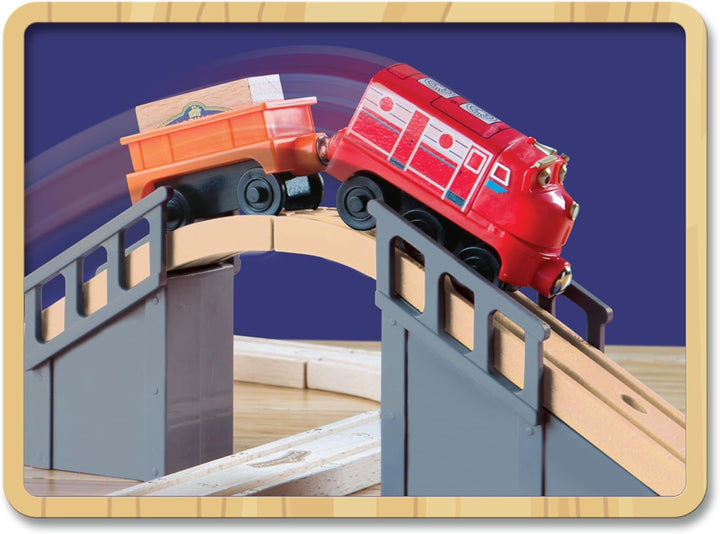 Chuggington LC56715 - Achterschienenset mit Wilson (Holz - Schienenpack)