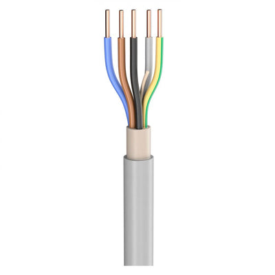 NYM - J 5x2,5 Mantelleitung 5 x 2,5 mm² / 100 m Kabel Leitung Elektroleitung