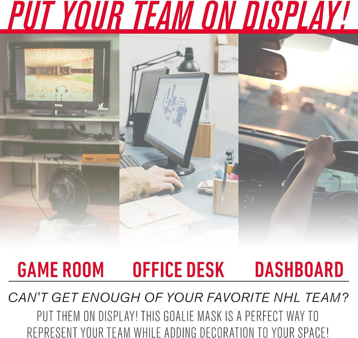 Franklin Sports Eishockey-Sammelartikel Torwart-Helm Mini, Design: Logo Einer NHL-Mannschaft Vegas G