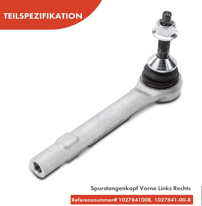 Frankberg 2x Spurstangenkopf Vorderachse Links Rechts Kompatibel mit Model S 5YJS 2012-2022 Model X