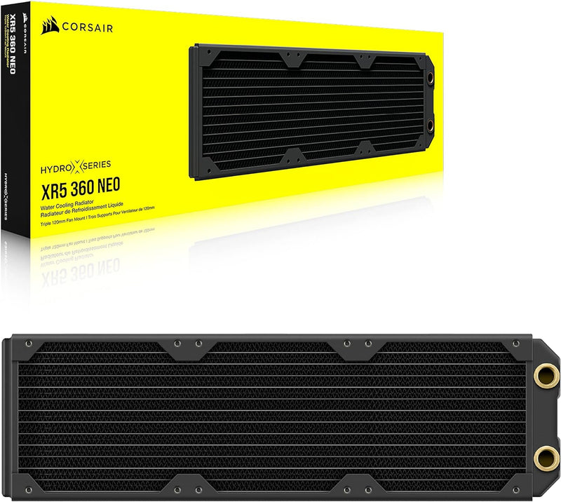 Corsair Hydro X Series XR5 360 mm NEO Radiator für Wasserkühlung – Kupferkanäle – Optimiert für Gerä