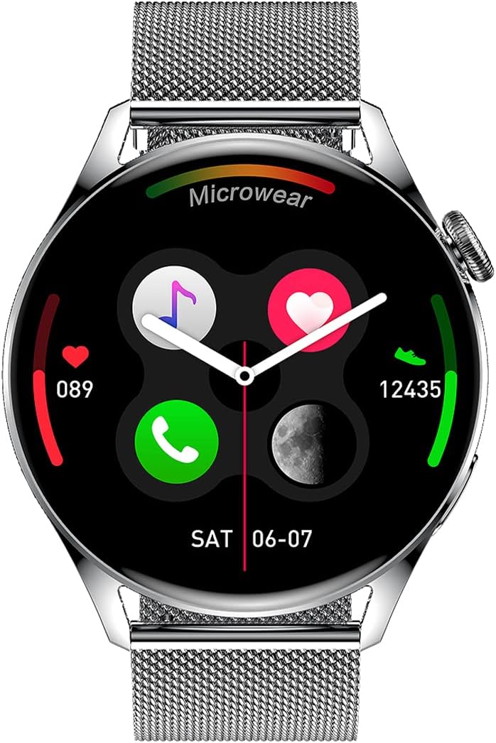 WATCHMARK Smartwatch Wear 3 Silber mesh