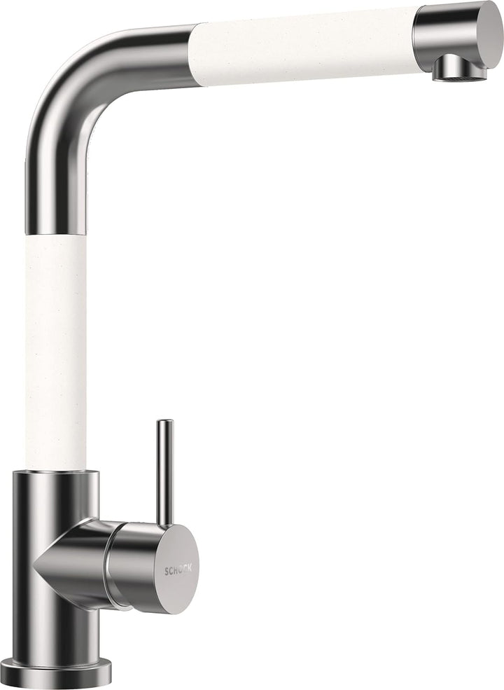 SCHOCK Küchenarmatur SC-300 Polaris – Hochdruck Armatur CRISTADUR mit Festauslauf und Standard Norm-