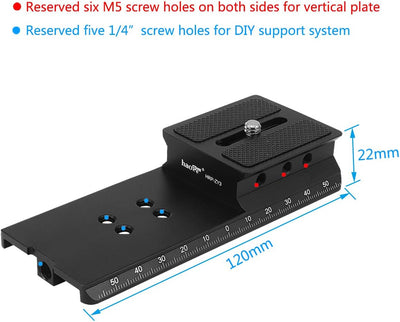 Haoge HRP-ZY3 Kamera-Höhenerhöhung, Schnellwechselplatte für Zhiyun Zhi Yun Crane 3 Lab Gimbal Stabi