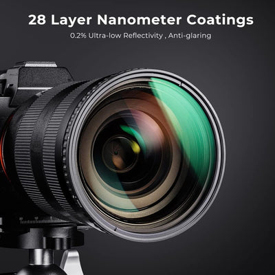 K&F Concept Nano-X ND Filter 77mm Variabler Graufilter ND2-32 (1-5 Stop) Neutral Graufilter, 77mm