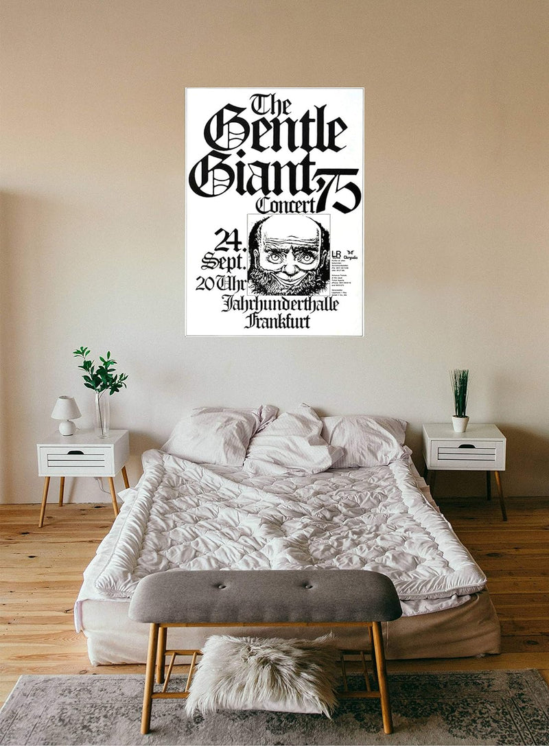 Gentle Giant - Free Hand, Frankfurt 1975 » Konzertplakat/Premium Poster | Live Konzert Veranstaltung