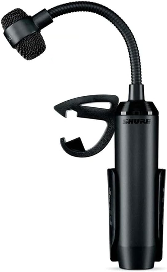 Shure Schlagzeug-Kondensatormikrofon Shure PGA98D mit Schwanenhals und Nierencharakteristik, inkl. K