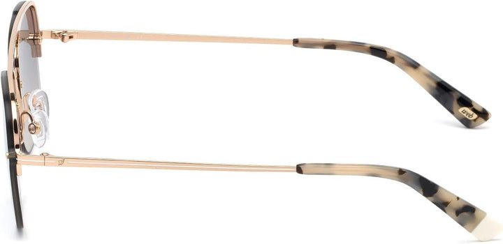 Web Eyewear Herren WE0275 Sonnenbrille, Shiny Rose Gold/Smoke Mirror, 57
