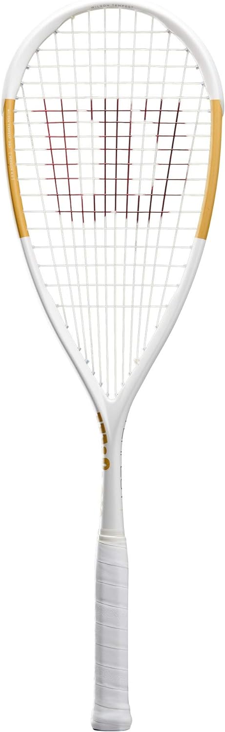 Wilson Badminton-Schläger Weiss/Gold Tempest Pro, Weiss/Gold Tempest Pro