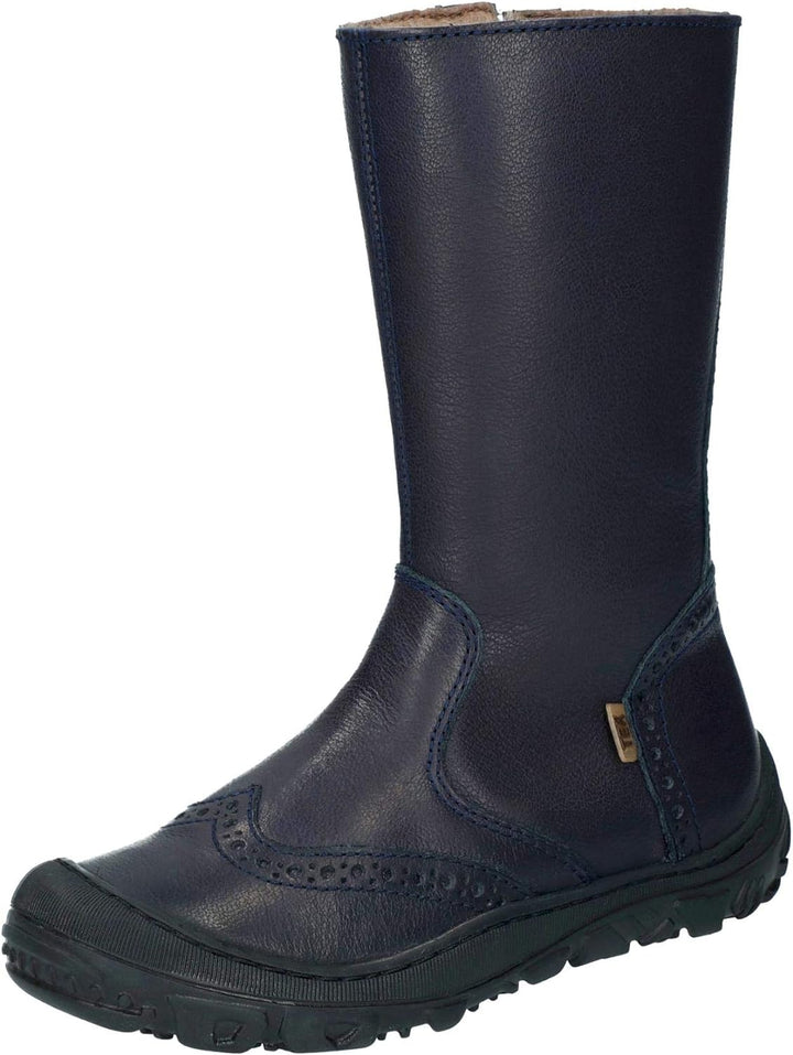 Bisgaard 60509.217 Mädchen wasserdichter Stiefel aus Glattleder mit Warmfutter, Groesse 26, Marine