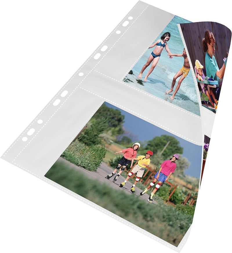 mashpaper Fotohüllen weiss 100 Stück 13x18cm Querformat für 2x2 Fotos 75644 13 x 18 cm, weiss, 100 H