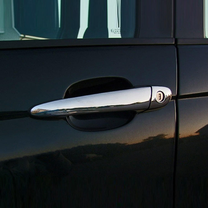 Recambo CHROM Türgriffe Kappen Blenden aussen passend für BMW 3er E46 bis 09.2000 aus EDELSTAHL