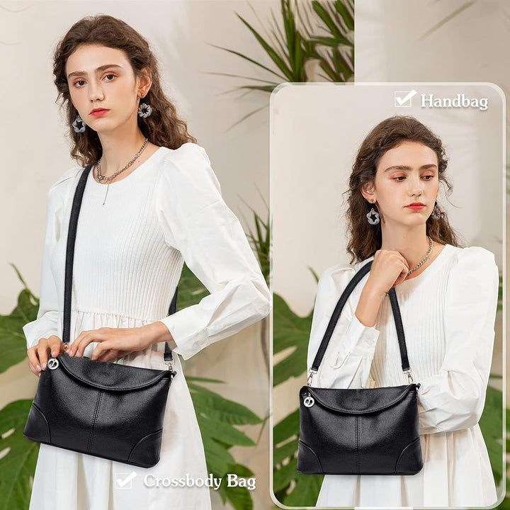 PORRASSO Damen Umhängetasche Mode Schultertasche Henkeltasche Wasserdicht Handtasche für Dating Arbe