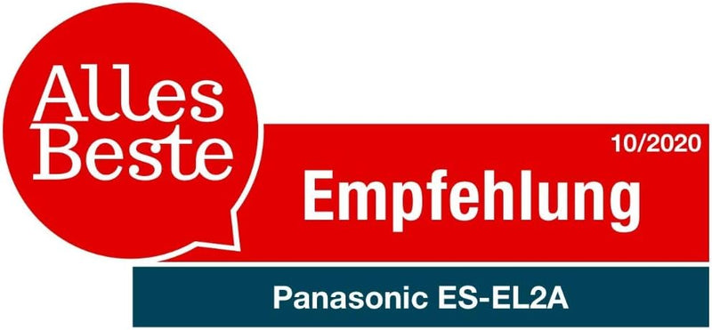 Panasonic Epilierer ES-EL2A-A503, Epiliergerät Damen, Wet & Dry, mit Licht (LED), erweiterbares Zube