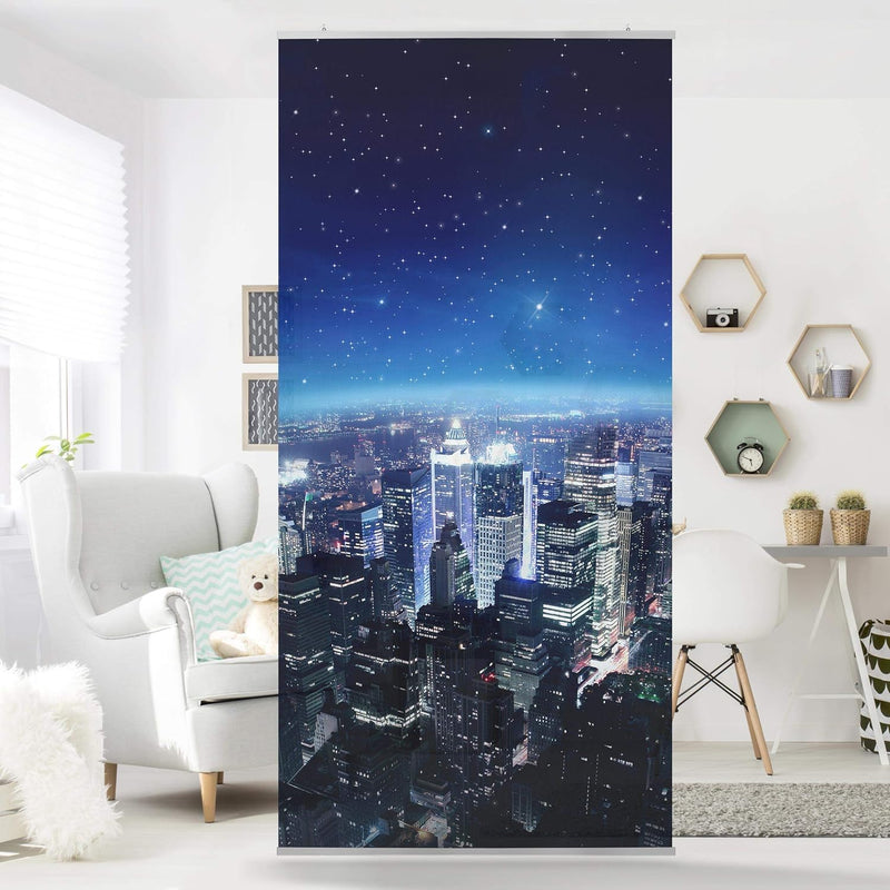 Bilderwelten Raumteiler Illuminated New York 250x120cm ohne Halterung 250x120cm without hanger, 250x