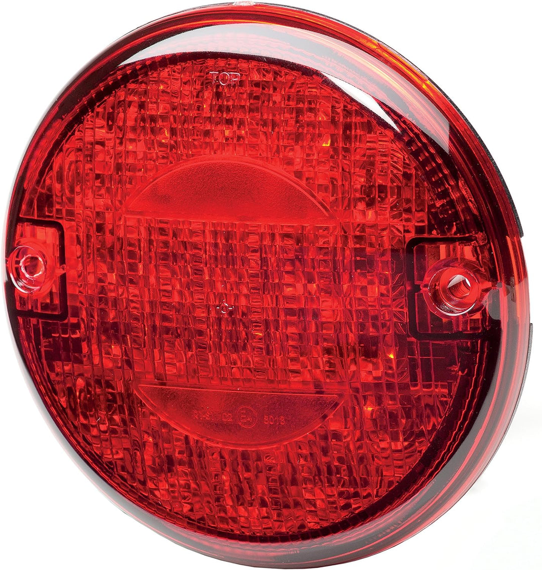 HELLA - Heckleuchte - Valuefit - LED - 24/12V - Anbau/geschraubt - Lichtscheibenfarbe: rot - Stecker
