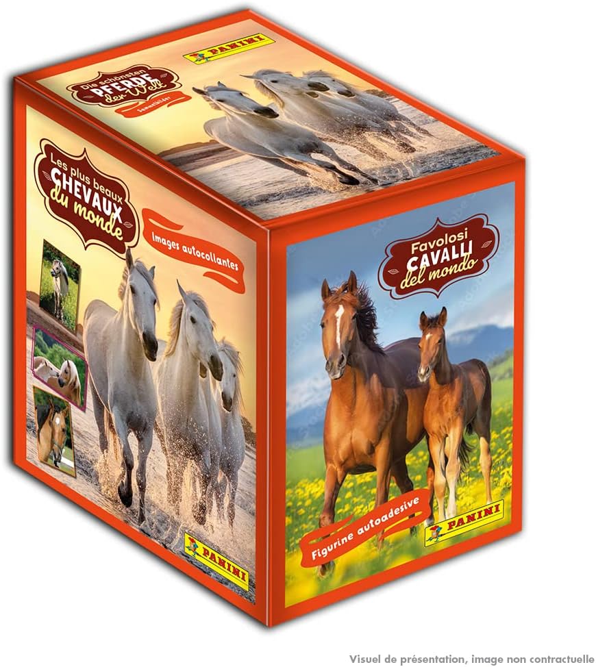 Panini 004626BOX36F Pferde 2023 Box mit 36 Taschen
