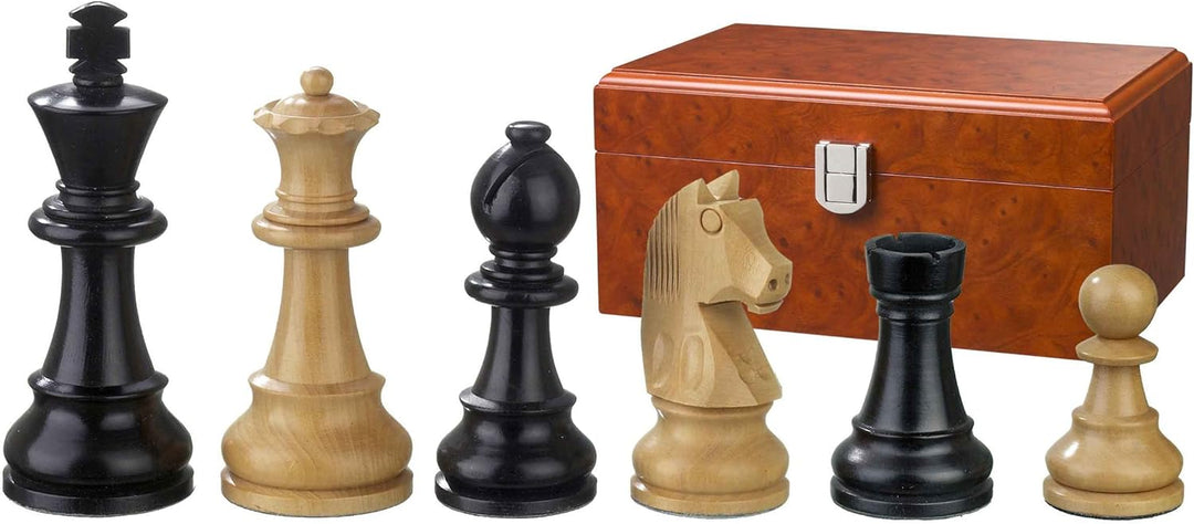 Philos 2126 - Schachfiguren Ludwig XIV, Königshöhe 110 mm, gewichtet, in Figurenbox