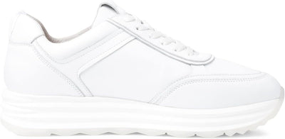 Tamaris Damen 1-1-23708-28 Sneaker 41 EU White Leather, 41 EU White Leather