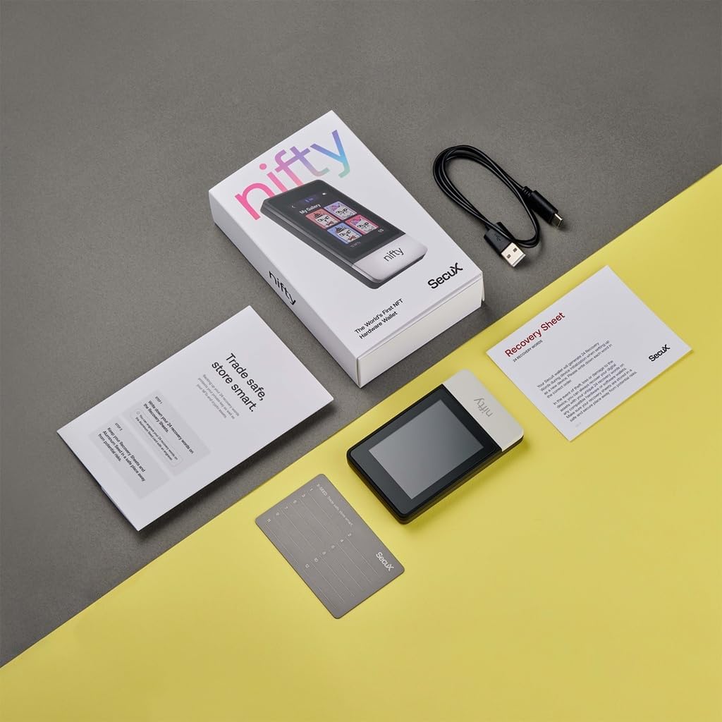 SecuX Nifty – Preisgekrönte All-in-One-NFT- und Krypto-Hardware-Wallet mit einem 2,8-Zoll-Farb-Touch