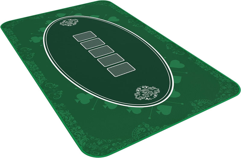 Bullets Playing Cards Designer Pokermatte grün in 100 x 60cm - für den eigenen Pokertisch - Deluxe P