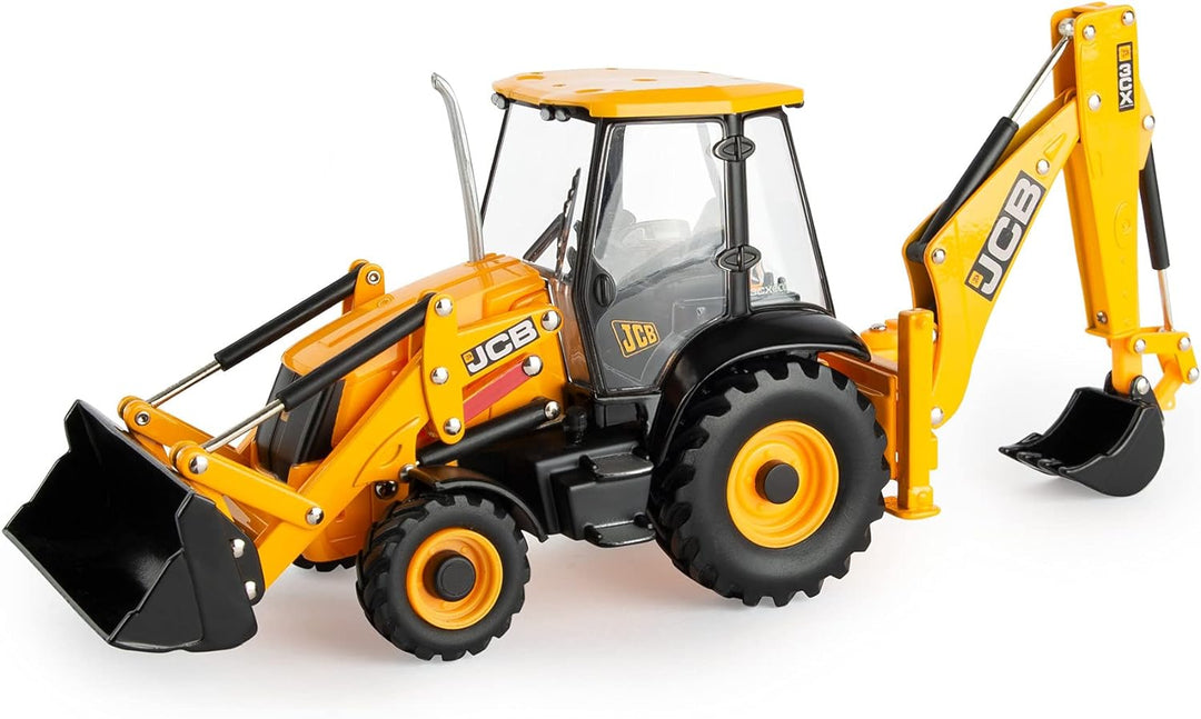 TOMY 42702 JCB 3CX Baggerlader, Britains Schiebe Spielzeug aus hochwertigem Material im Massstab 1:3