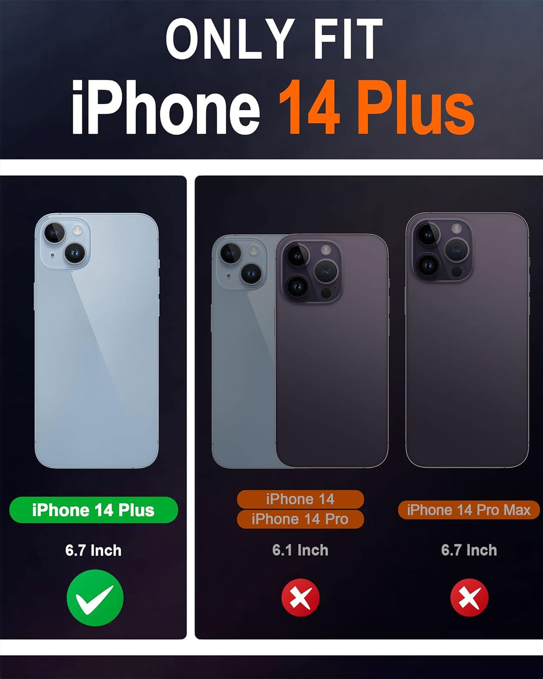 SHIELDON Hülle für iPhone 14 Plus 5G, Schuzhülle [Echtleder] [Kartenfach] [Verdicht TPU], Magnetisch