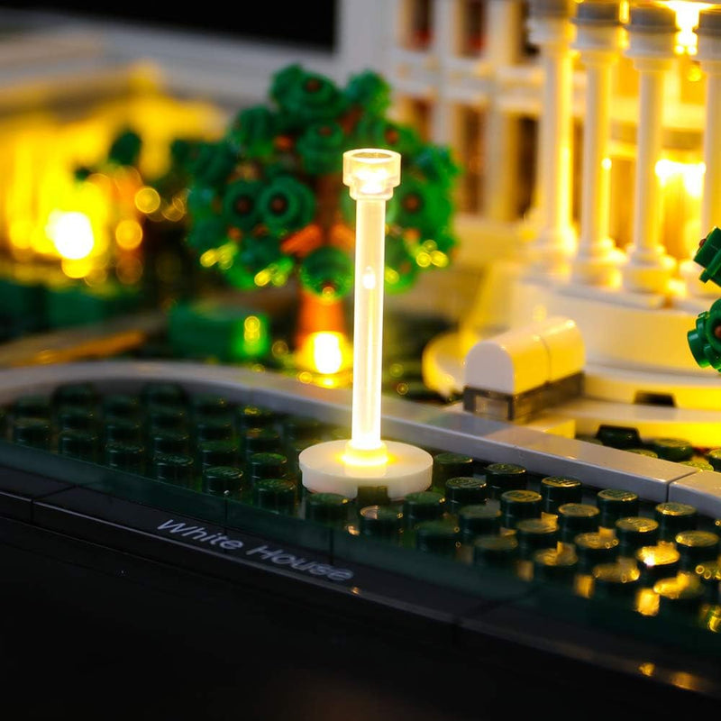 BRIKSMAX Led Beleuchtungsset für Lego Architecture Das Weisse Haus,Kompatibel Mit Lego 21054 Baustei