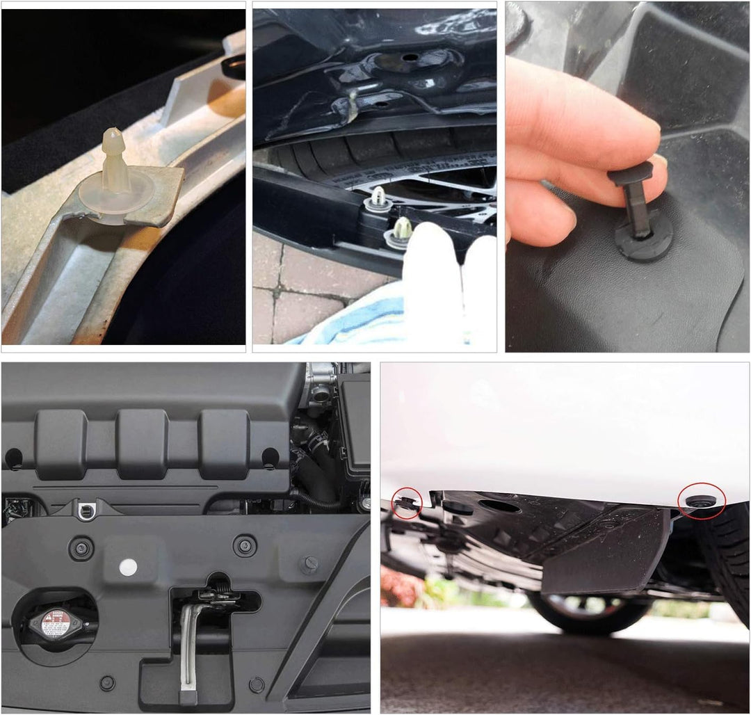 GOOACC - GRC-34 Druckstangen-Nietenclips mit 18 beliebtesten Grössen für Benz, BMW, Toyota, Honda, S