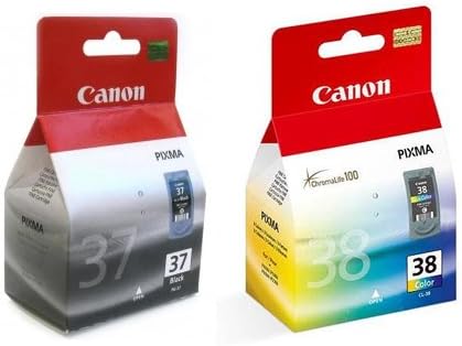 Canon 2 PG-37 / CL-38 Original Printer Ink Cartridge - for use with Pixma iP1800 iP1900 iP2500 IP258