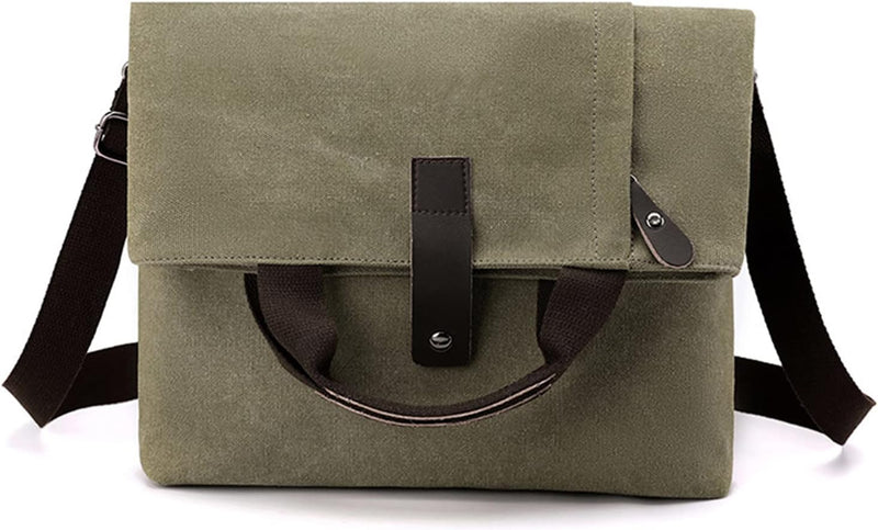 CORIOS Herren Umhängetaschen Canvas Schultertasche Casual Henkeltaschen Gross Schulterhandtasche Han