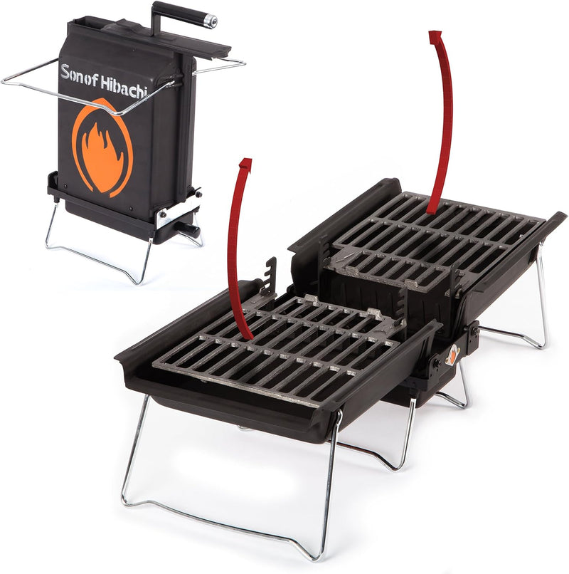 Son of Hibachi 110-100 Holzkohlegrill – der Kult-Grill, inklusive Transporttasche