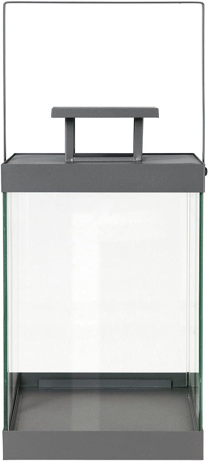 Blomus Laterne Finca Mittel, Indoor Laterne, Windlicht, Stahl pulverbeschichtet, Glas klar, Steel Gr