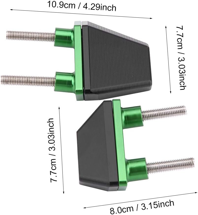 Qiilu 1 Paar Motorrad-Rahmenschieber, Rahmenschieber für fallenden Crash-Pad-Schutz für Z800 Z1000 Z
