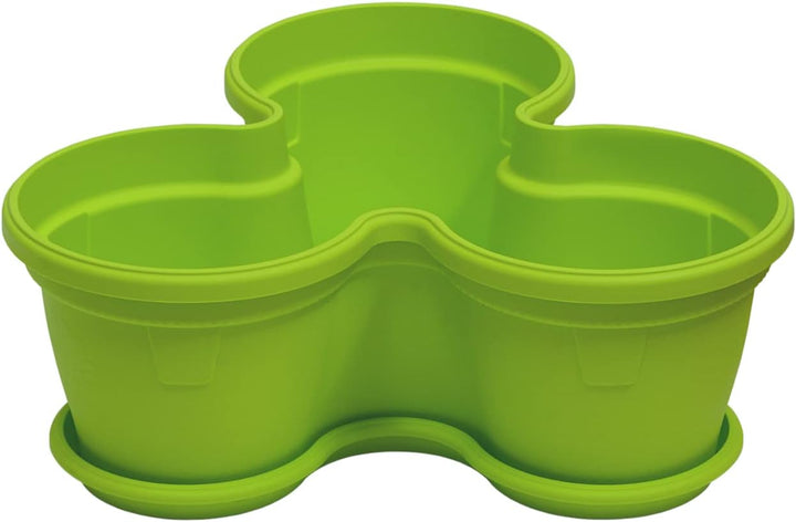 Gariella Blumentopf Säulentopf Pflanzturm Hochbeet Pflanztopf-Kübel mit Untersetzer für den Aussenbe