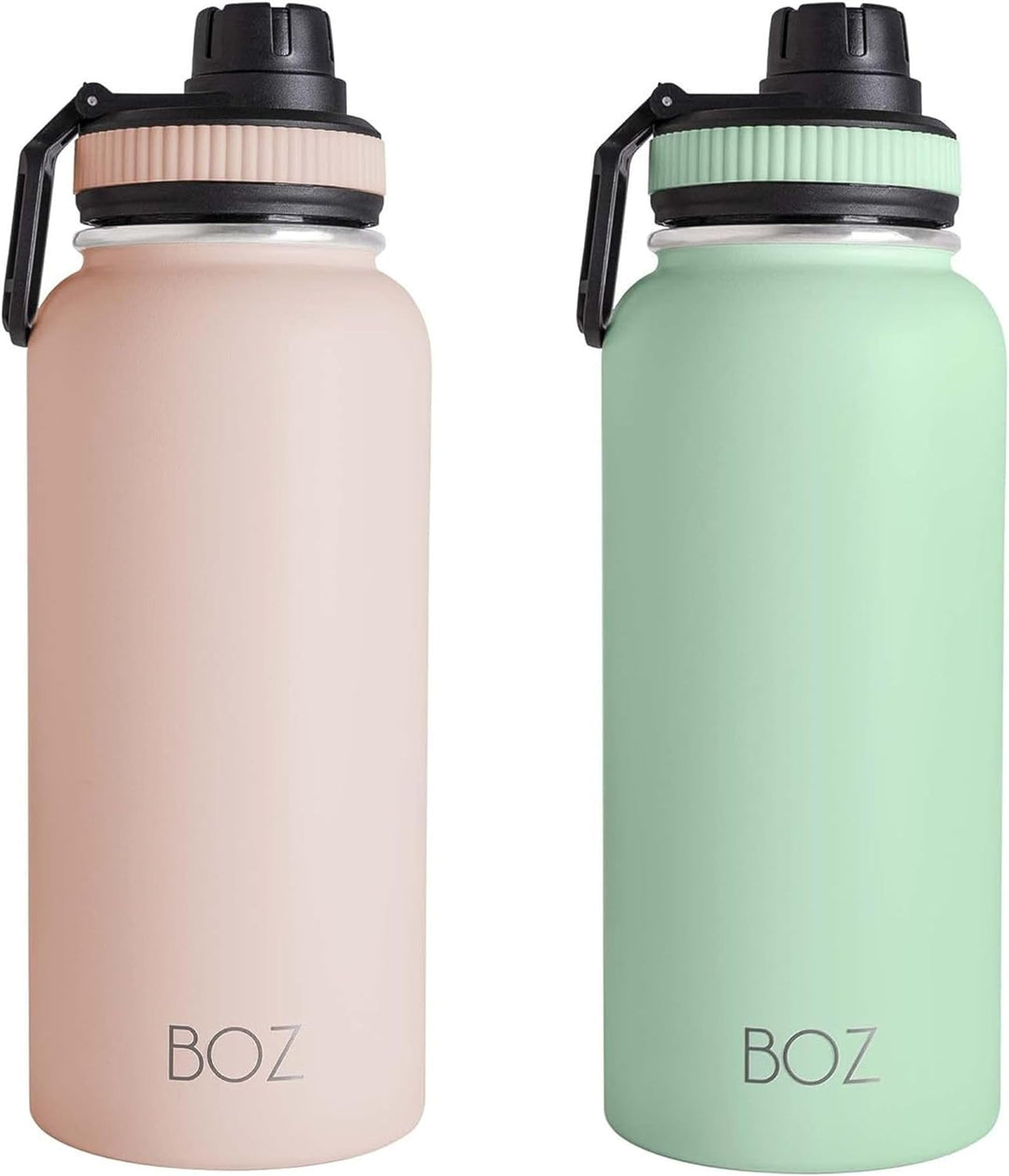 BOZ Trinkflasche Edelstahl – Trinkflasche Edelstahl 1l – Auslaufsichere Thermosflasche 1l – BPA-frei