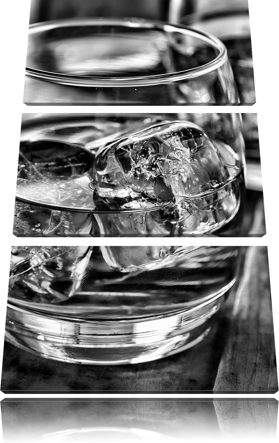 Pixxprint Goldgelber Whisky als Leinwandbild/Grösse: 3 Teilig (120x80 cm) cm/Wandbild/Kunstdruck/fer