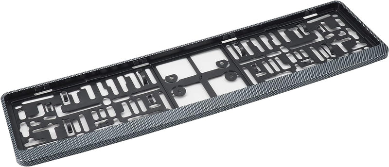 Simoni Racing PTX/5C Universal-Kennzeichenhalter hinten mit Diebstahlsicherung, Carbon Look