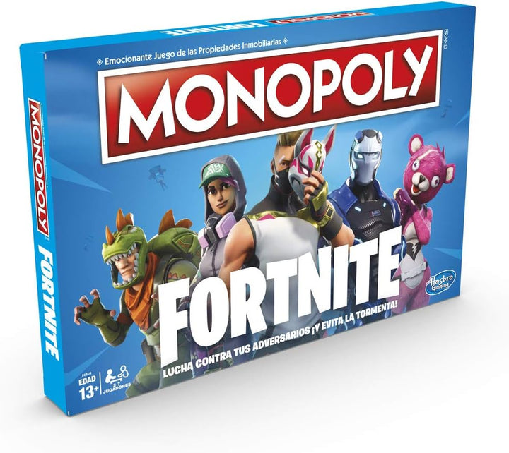 Monopoly Fortnite (spanische Version), Mehrfarbig, Einheitsgrösse (Hasbro E6603105), Spanische Versi