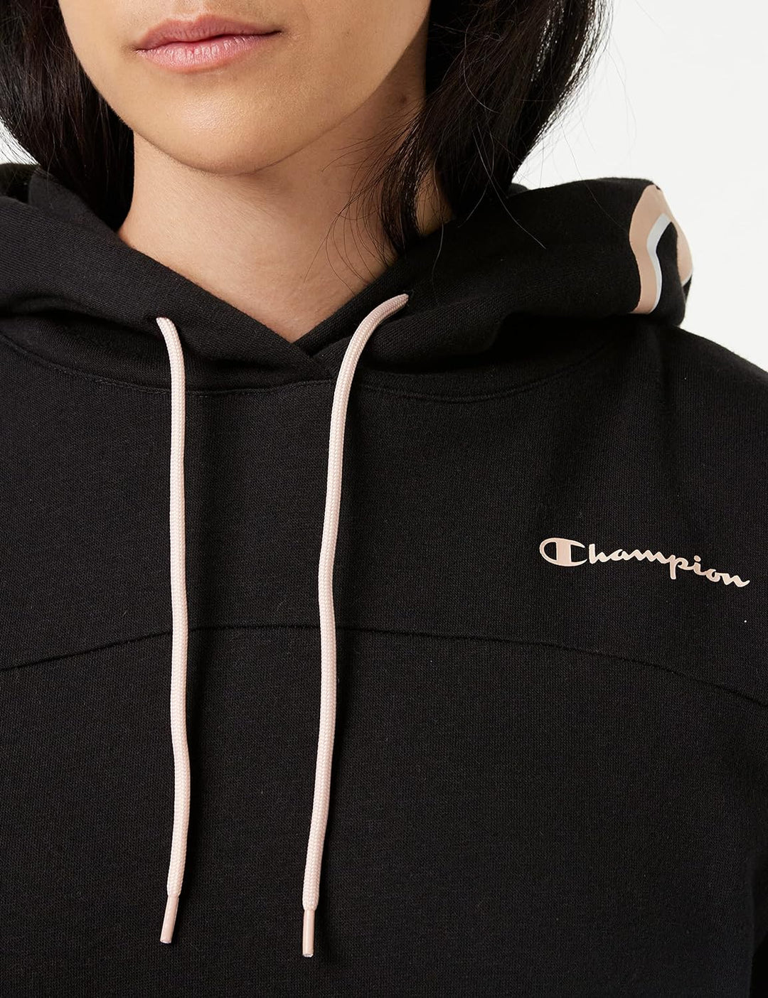 Champion Damen Champion Addicted Kapuzenpullover, Schwarz, M