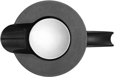 Stelton Isolierkanne 1L schwarz mirror matt mit verspiegeltem Deckel, Schwarz Mirror Matt