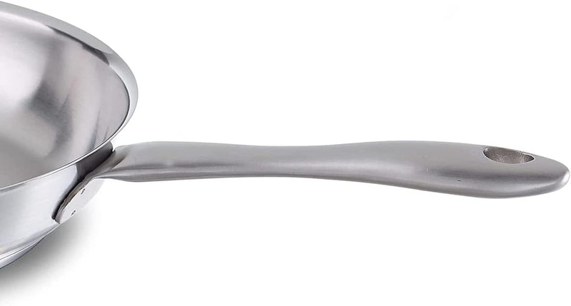 Fissler Catania / Edelstahl-Pfanne (Ø 24 cm), unbeschichtete Stielpfanne, Schmorpfanne, ideal zum kr
