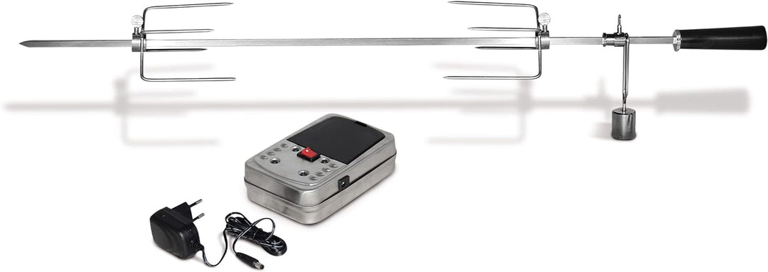 Enders Edelstahl-Grillspiess für Boston 6 Grillspiess Boston 6 silber & ® SWITCH GRID Pfanne Bundle