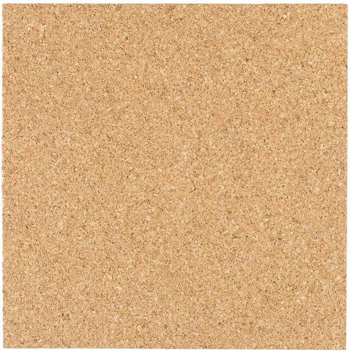 Cleverbrand Korkplatte selbstklebend, hitzebeständig, 25 Stück, 15 x 15 cm, 6 mm stark, quadratisch,
