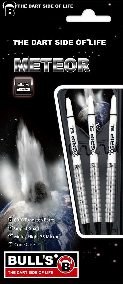 Meteor Soft Dart aus 80 % Tungsten. Dartset aus 3 Dartpfeilen, entwickelt mit über 10 Varianten, unt