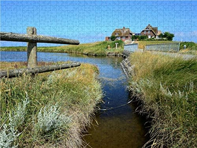 CALVENDO Puzzle Hallig Hooge 1000 Teile Lege-Grösse 64 x 48 cm Foto-Puzzle Bild von Sarnade, 1000 Te