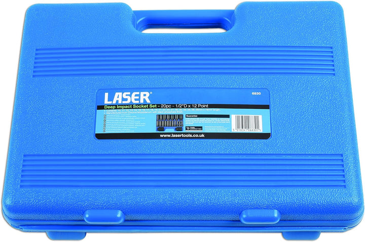 Laser 6830 Deep Impact-Steckschlüssel, 1/2 Zoll D, 20-Stück
